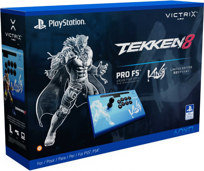 PDP VICTRIX PRO FS ARCADE FIGHT STICK TEKKEN 8 KING PDP VICTRIX PRO FS ARCADE FIGHT STICK TEKKEN 8 KING